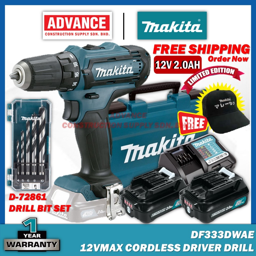 Makita hr166dsae1 10.8 v cxt cordless brushless sds plus rotary hammer drill online & accessory kit 2 x 2.0 ah