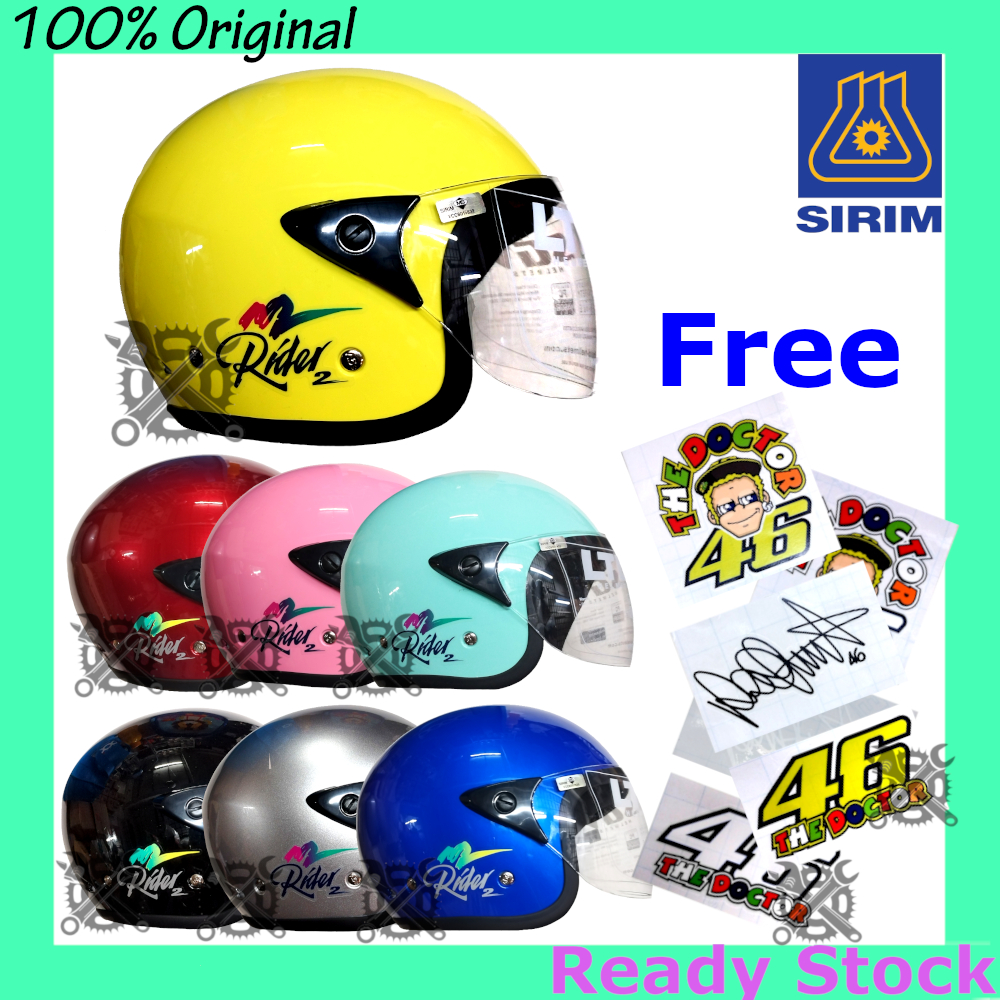 SGV Rider 2 Helmet Limited Clear Visor SIRIM Motorcycle Topi Keledar ...