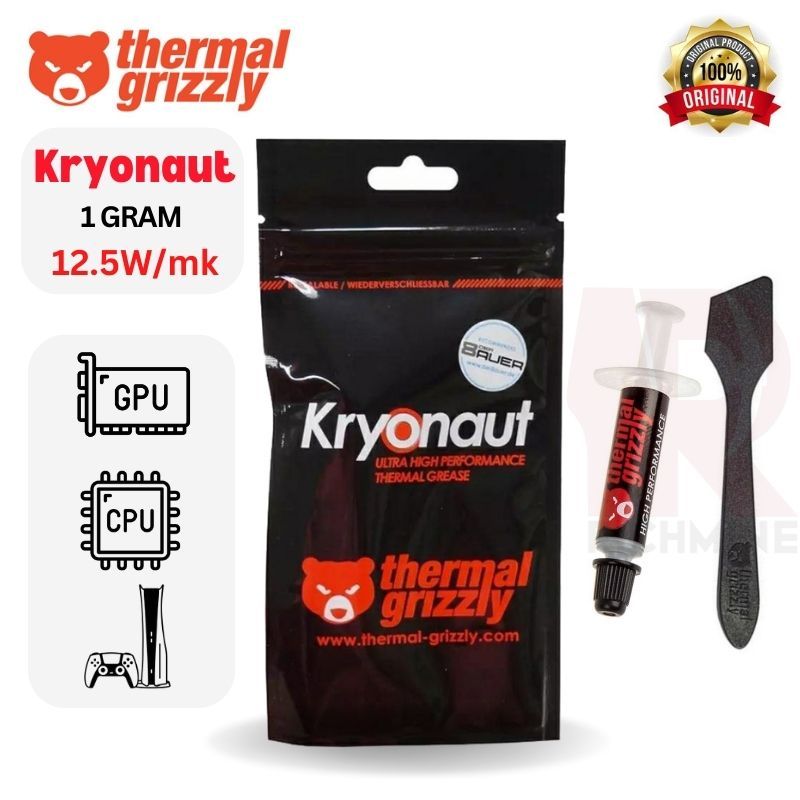 100% Original Germany Thermal Grizzly Kryonaut Paste Cooler Grease  12.5W/m.k Conductive Heatsink Plaster Cooler