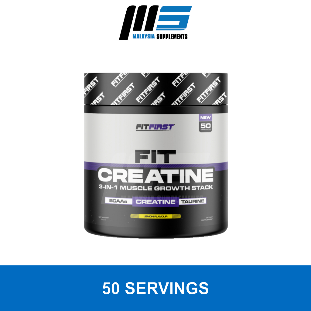 FitFirst Fit Creatine (50 Servings) Halal Micronized Creatine, Amino