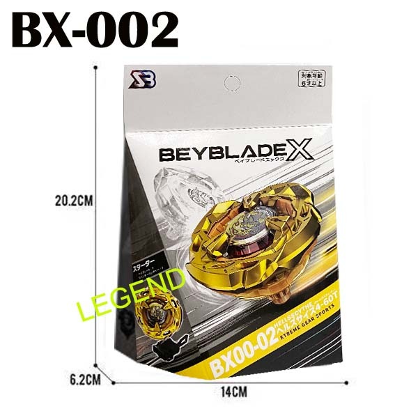 Mainan Gasing SB Beyblade X BX-00 Dransword 3-60F Hellsscythe 4