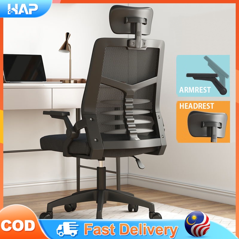 HAP-Ergonomic Office Chair Kerusi Gaming Gaming Chair Mesh Office Chair ...