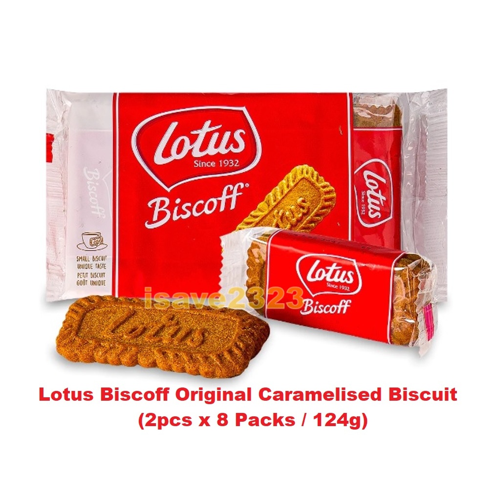 [HALAL] Lotus Biscoff Caramelised Biscuit Snack Packs (2pcs x 8 Packs