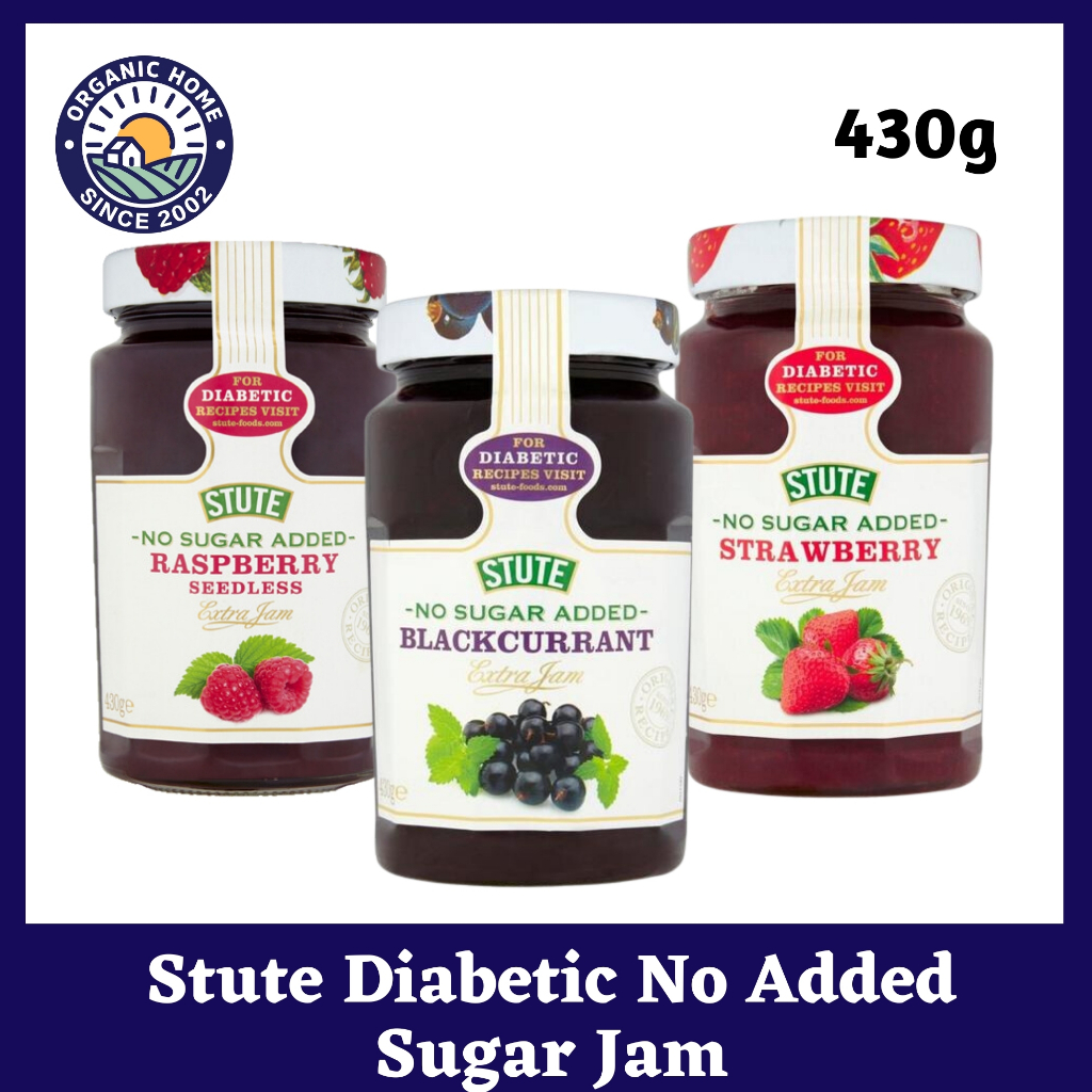 Stute Diabetic No Sugar Added Jam {Blackcurrant / Strawberry / Seedless ...