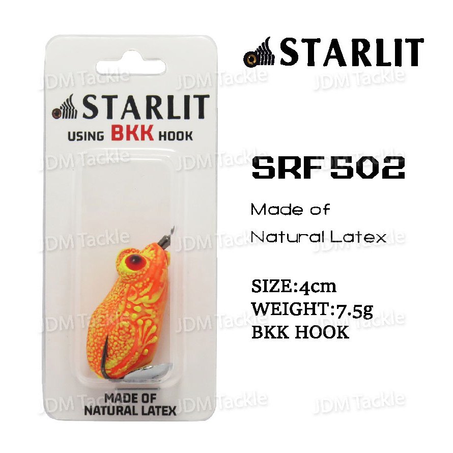 STARLIT SRF 502 RUBBER FROG FISHING LURE (WITH BKK HOOK) KATAK PANCING