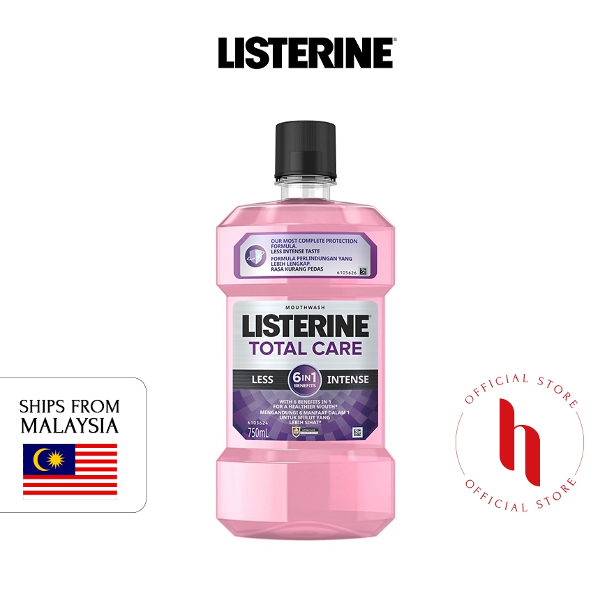 Listerine Total Care Less Intense 750ml | Shopee Singapore