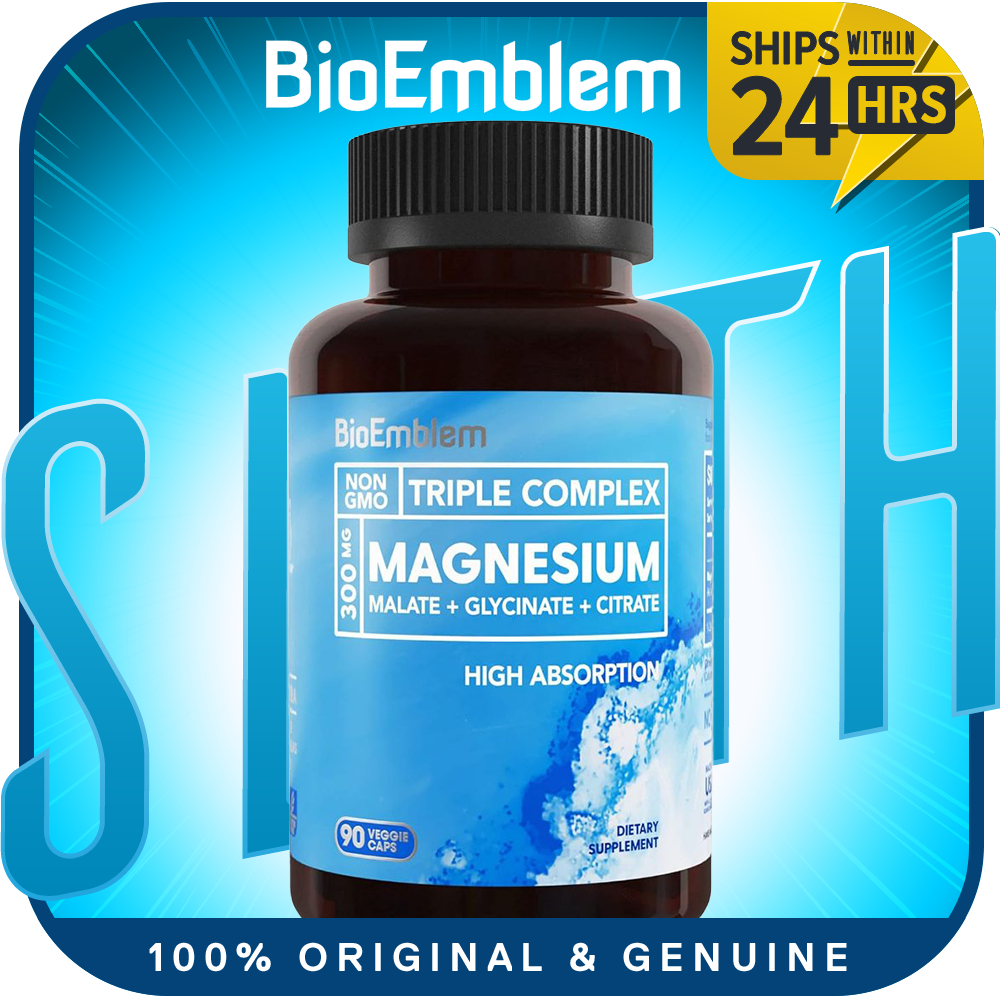 BioEmblem Triple Magnesium Complex | 300mg of Magnesium Glycinate ...