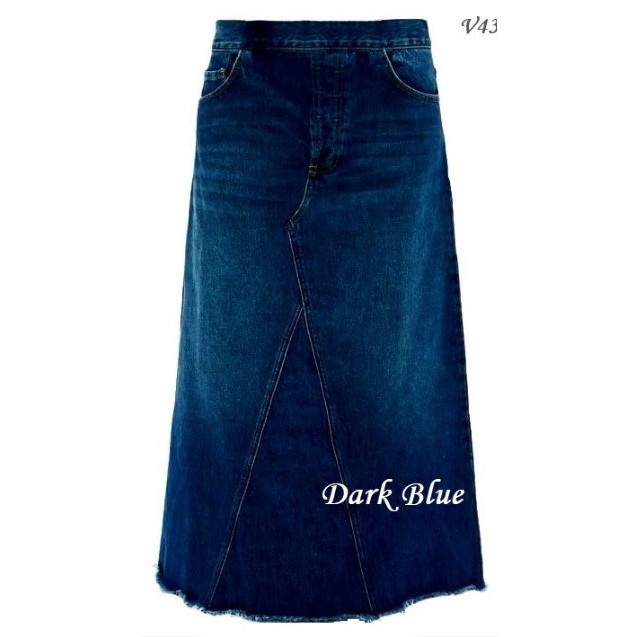 Plus size long denim skirts 4xl hotsell