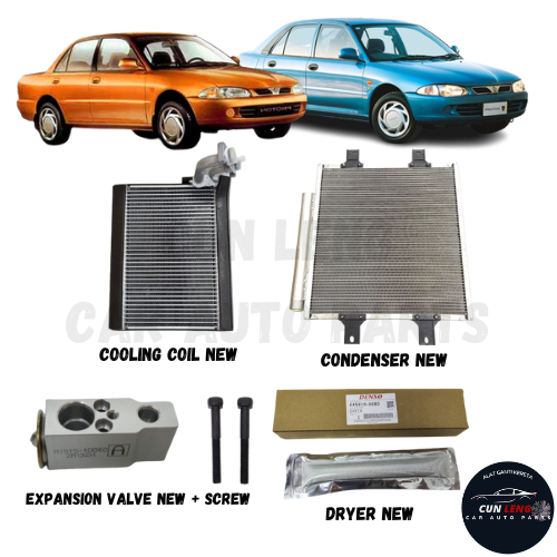 JIMAT SET PROTON WIRA DENSO / SANDEN / PATCO / UCM FULL SET AIRCOND ...