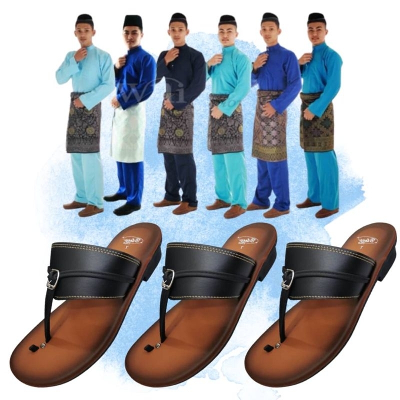 Kasut Capal Sandal lelaki/Slipper Capal Lelaki Melayu Traditional Flip ...