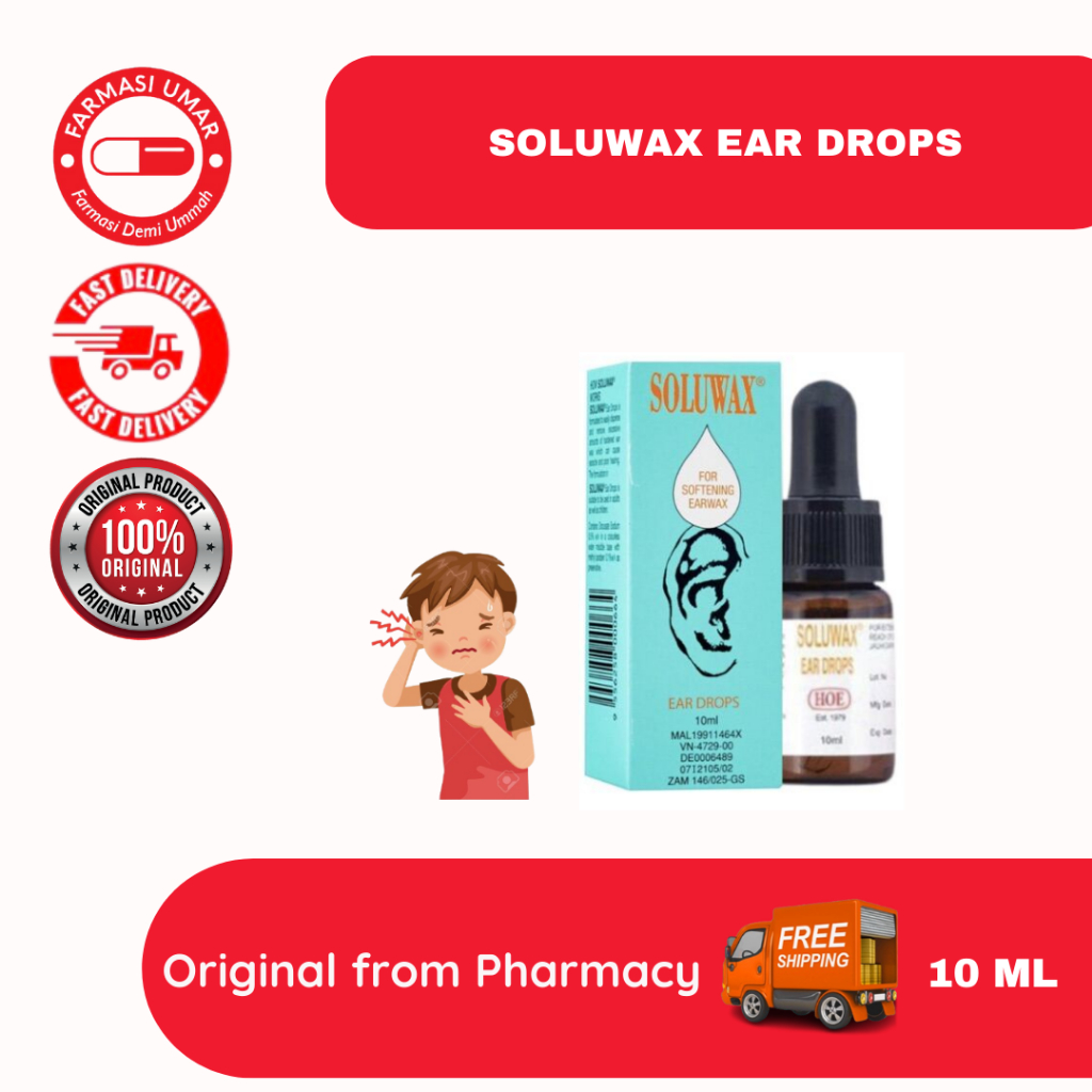 Soluwax Ear Drops 10ml (Dissolves and Clean Ear Wax) Shopee Singapore