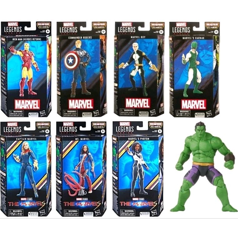 Marvel Legends Iron Man Heroes Return Commander Rogers Karnak Boy Ms ...