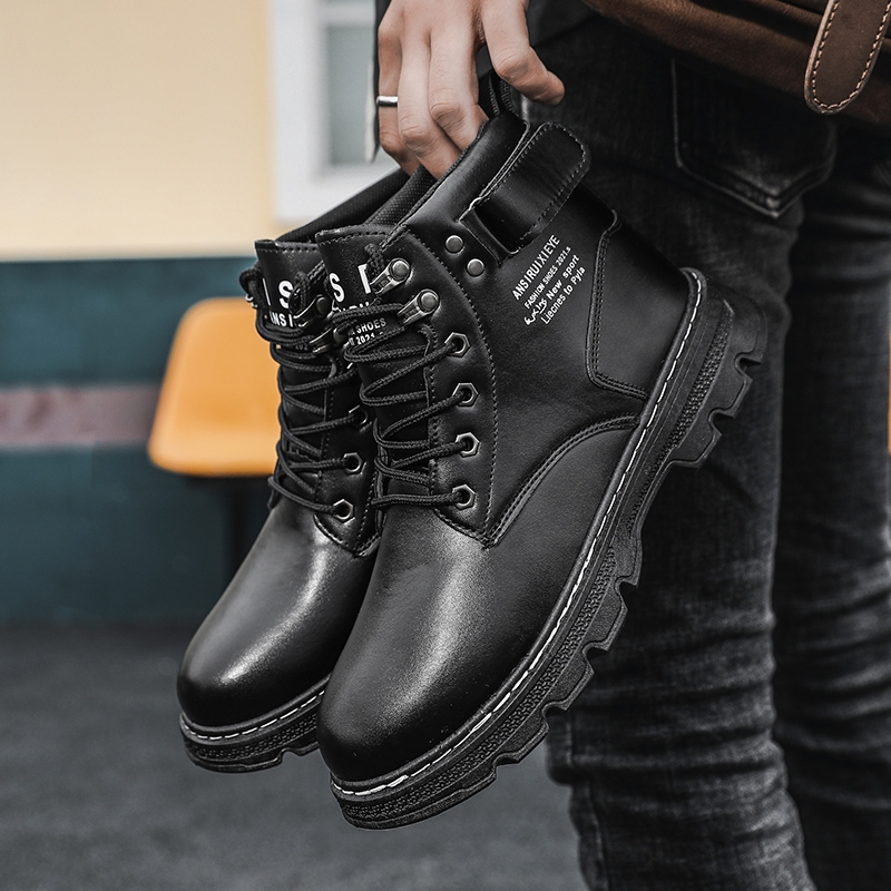 High Top Best Mens Combat Boots 2021 Martin Boots Men S Autumn And