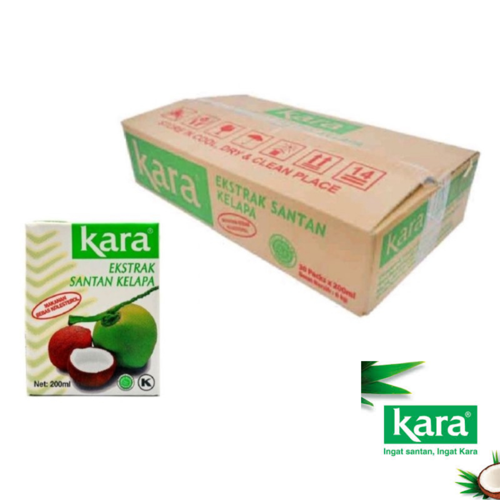 Kara Coconut Milk Cream Extract Coconut Milk (200ml x 30) Bulk Shopee