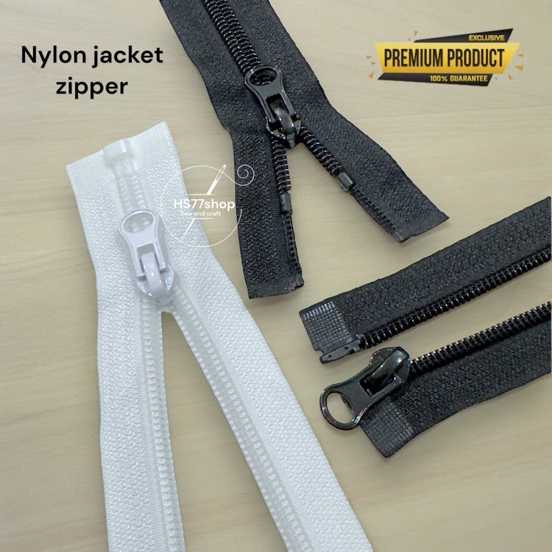 [ 10” - 30” ] zip jacket nylon/ open end jacket zipper/ nylon zip ...