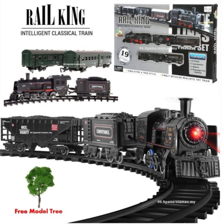 Electric Train Set Car Track Toys Railway Toys Set Big Train Toy Big ...