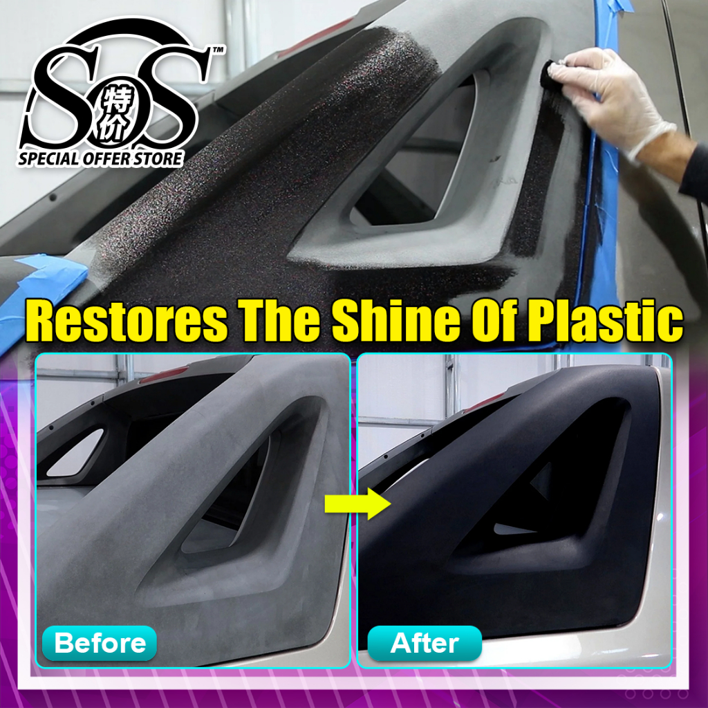 Product image SPD Super Black Car Plastic Restorer Plastic Magic Oil Black Paint Plastic Back to Black Pemulih Plastik Hitam 塑胶黑色还原剂 4