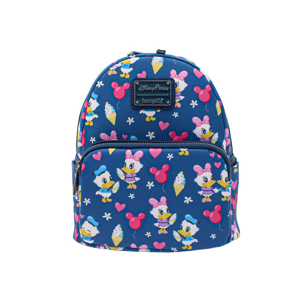 Disney Loungefly Donald Duck and Daisy Duck Love Mini Backpack Navy Blue Color Shopee Singapore