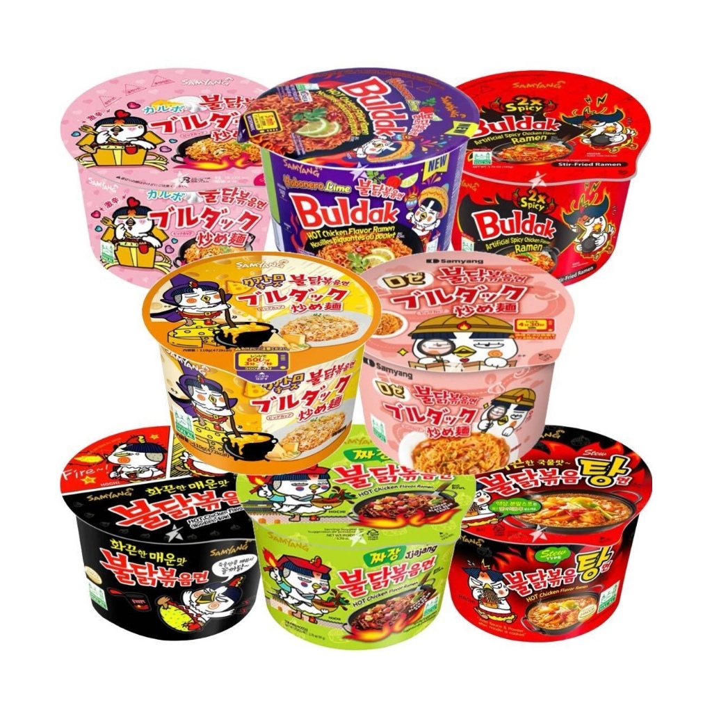 Korea Samyang Buldak Hot Chicken Ramen Big Bowl Cup Noodles 105g ...