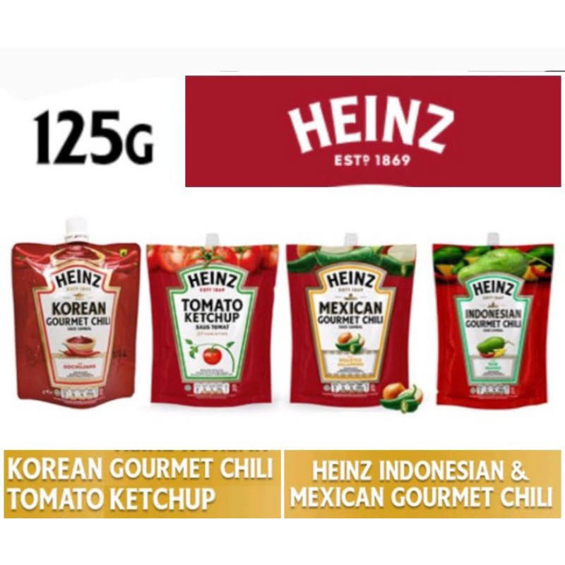 PRODUK HALAL 125G HEINZ SAUCE VARIOUS FLAVOR TOMATO KETCHUP INDONESIAAM