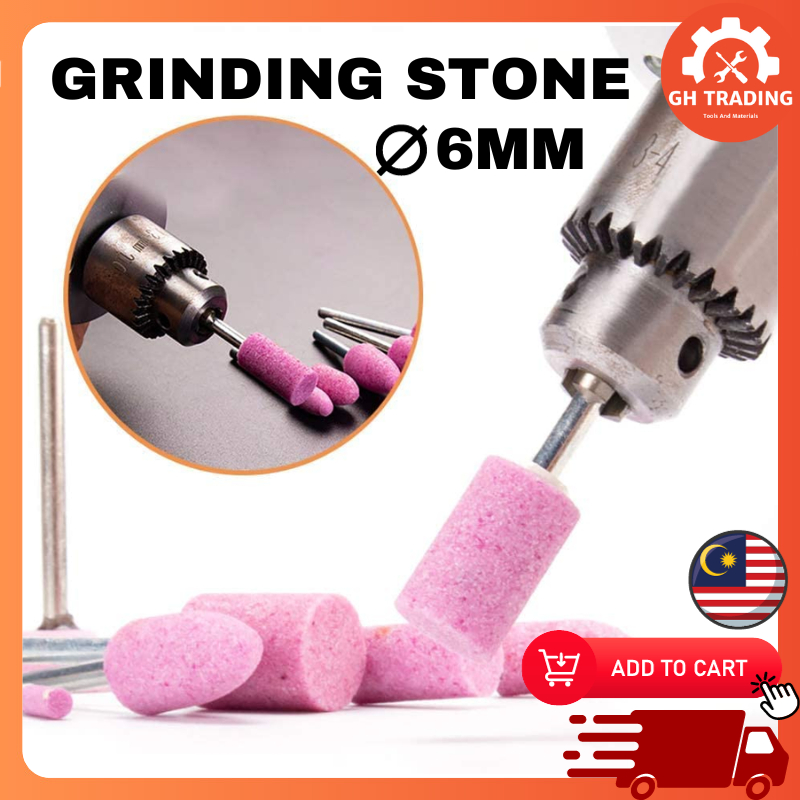6mm Mounted Stone Burr Grinding Head Grinder Burr Abrasive Polishing
