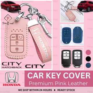 1PC Honda Jazz (2 Buttons) Car Key Pouch Leather Case Remote Control  Accessories Sarung Kunci Kereta Aksesori 车钥匙包