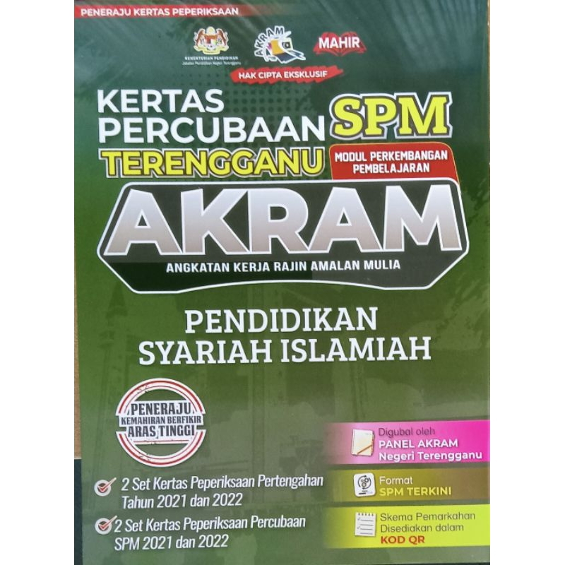 Terengganu Experiment Paper SPM Learning Development Module AKRAM ...