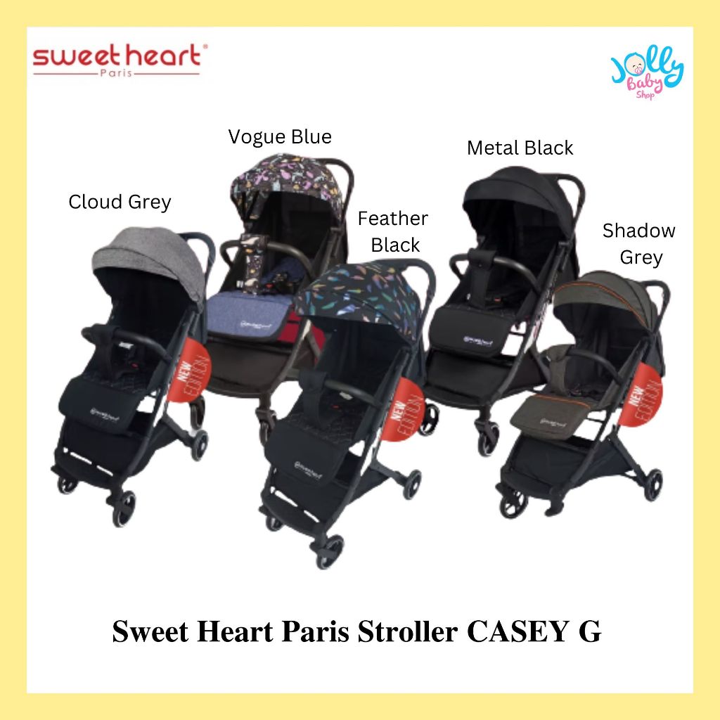 Sweet Heart Paris Stroller Compact ST Casey 2.0 ST Casey G Pull up Luggage Handle Shopee Singapore