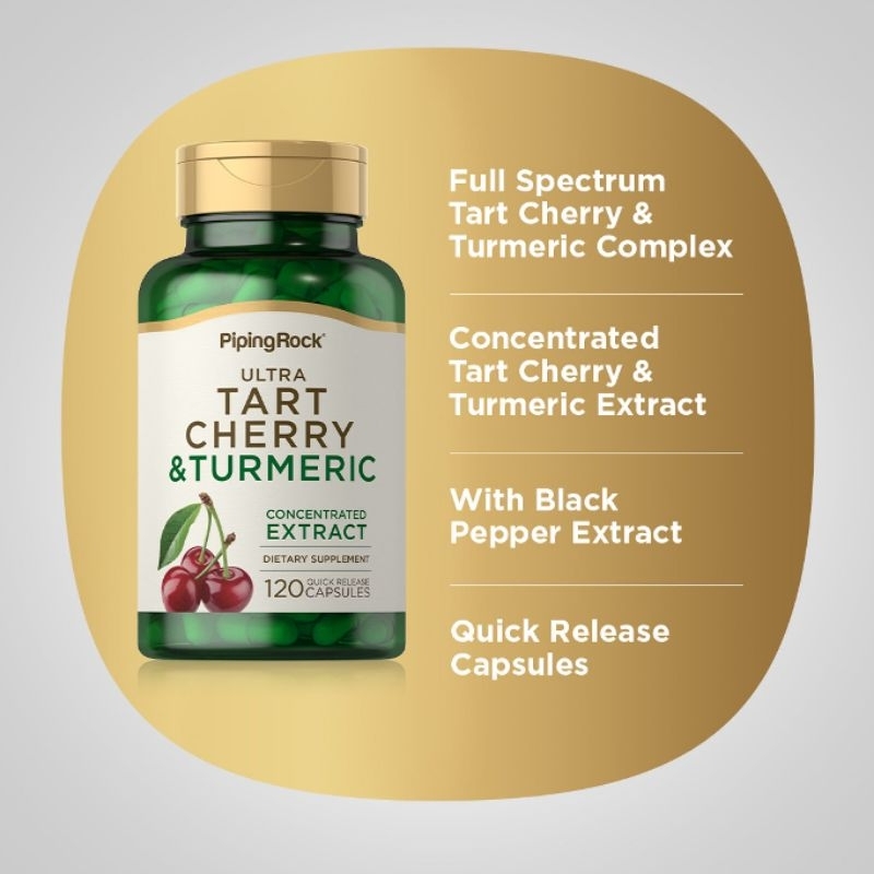 Turmeric 95 Curcuminoids 1600mg Tart Cherry Black Pepper Vitamin C 120