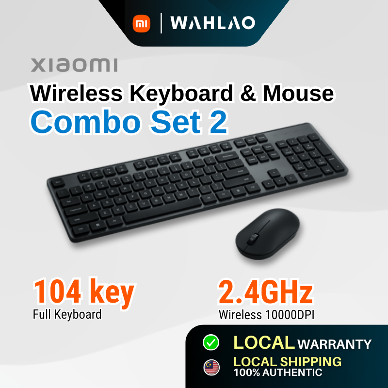 Xiaomi Mi Wireless Keyboard & Mouse Combo Set Version 2 | Shopee Singapore