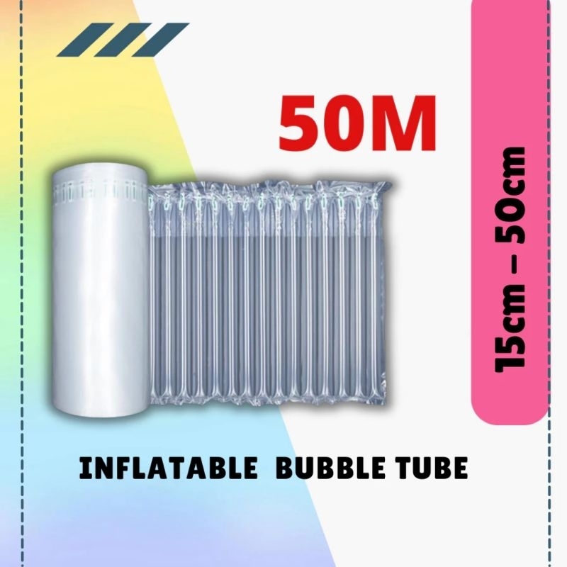 50M Inflatable Bubble Wrap Inflatable Air Packaging Air Bubble ...