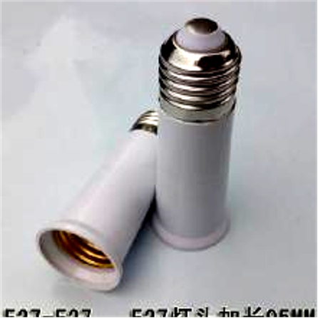 65/95mm E27 Extender Lamp Holder Socket Fitting / Bulb Screw Socket ...