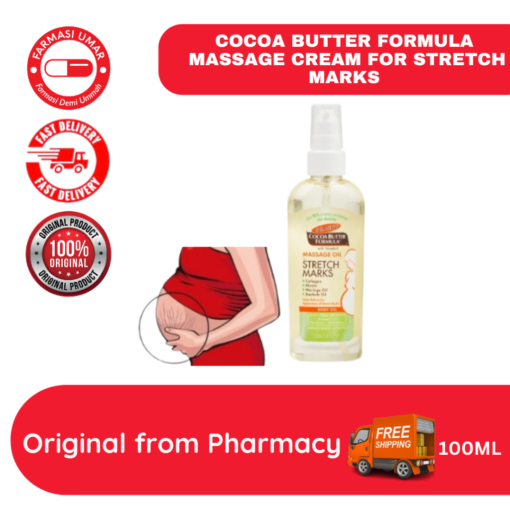 Palmers Cocoa Butter Formula Massage Body Oil For Stretch Marks 100ml Shopee Singapore 8553