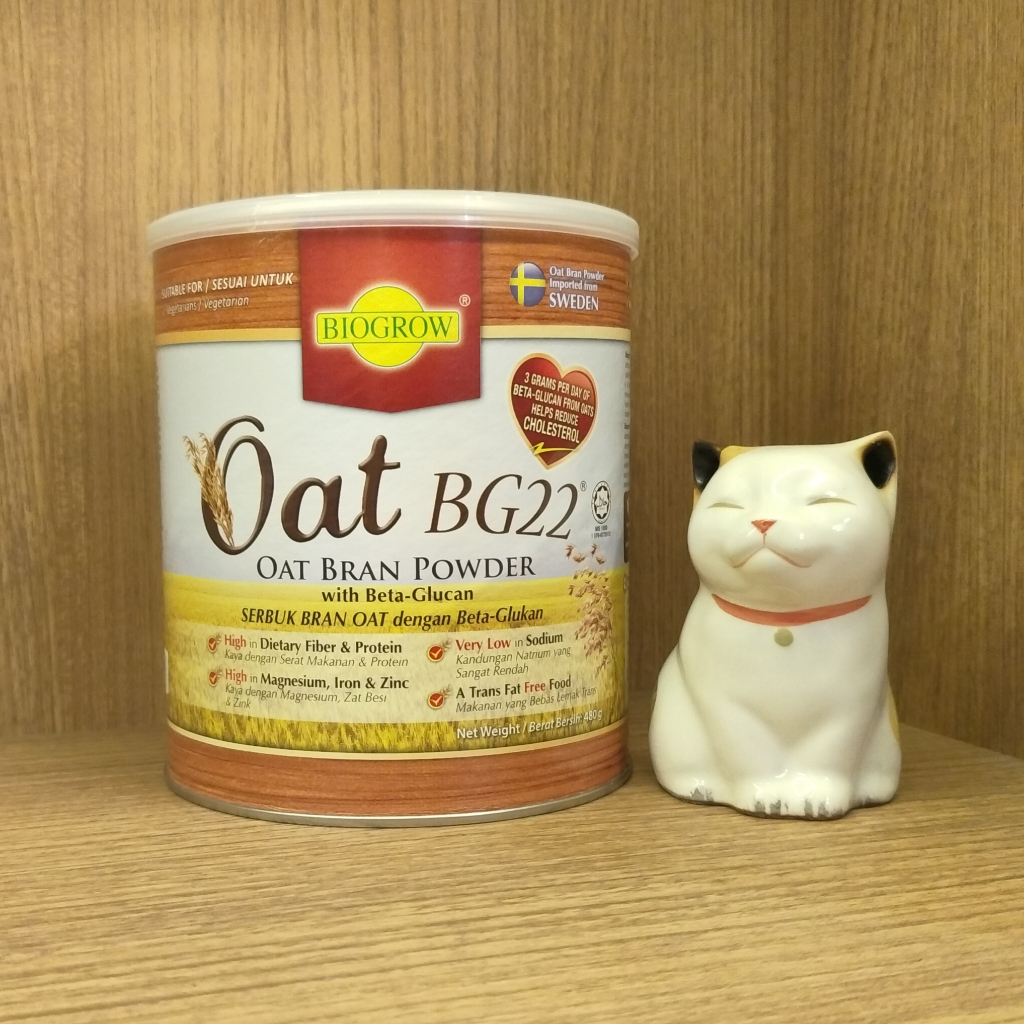 BIOGROW OAT BG22 POWDER ( WITH BETA-GLUCAN ) 480g (EXP: 01/2026 ...