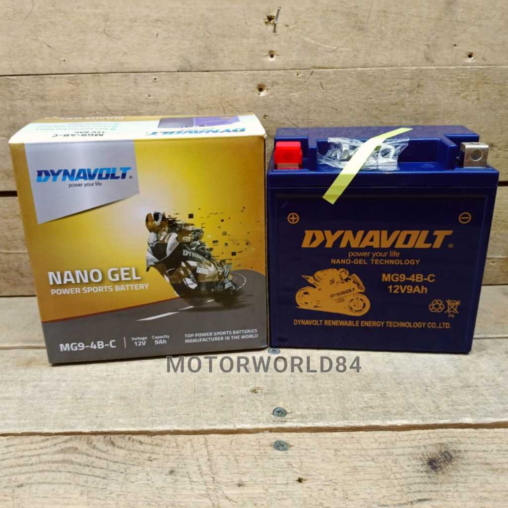 BATERI DYNAVOLT BATTERY MG9-4B-C 12N9L-BS 12N9 12N9L YB9 NANO GEL ...