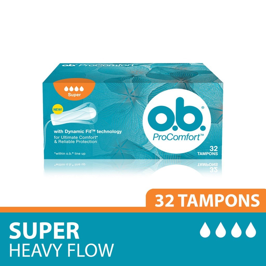 OB Pro Comfort Super Female Tampons 32's (o.b. ProComfort Tampon ...