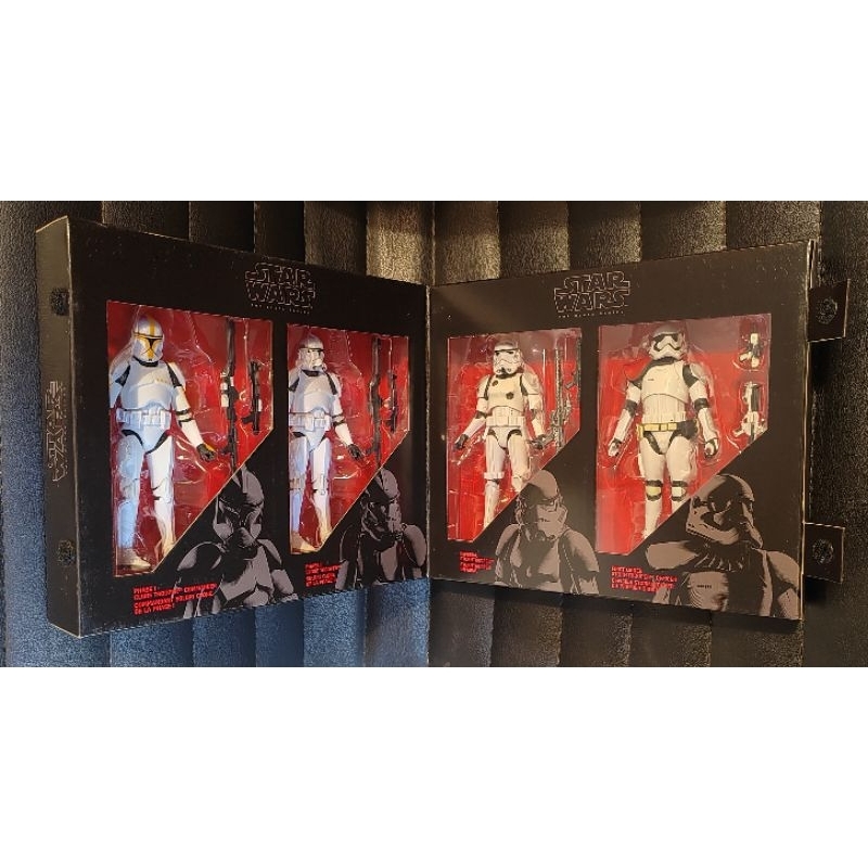 Hasbro Star Wars The Black Series Trooper set - Clone Trooper Commander ...