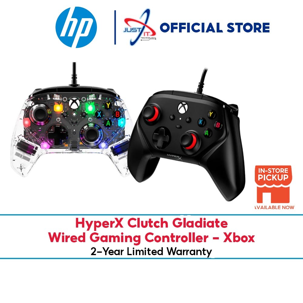 HYPERX CLUTCH GLADIATE - WIRED GAMING CONTROLLER - XBOX / PC ( 6L366AA ...