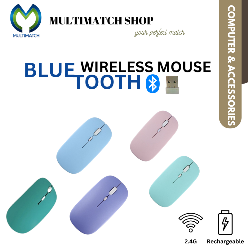 Tetikus Tanpa Wayar Bluetooth | Bluetooth Wireless Mouse | Ultra-thin ...