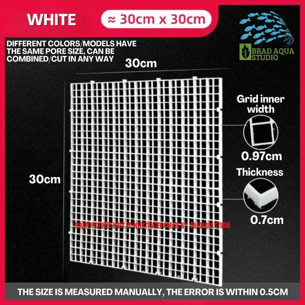 AQUARIUM Divider Trays Plastic Grid Isolate Board Divider Durable ...