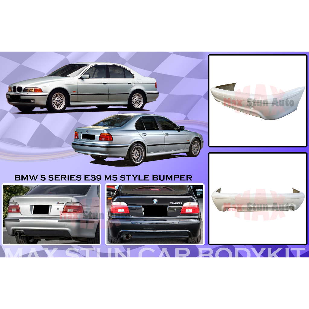 BMW 5 SERIES E39 M5 STYLE REAR BUMPER BMW E39 1995-2002 M5 BUMPER ...