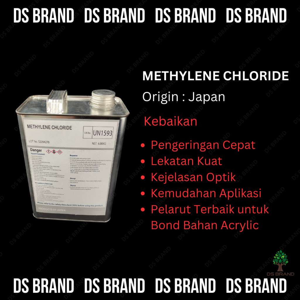 Acrylic Glue Japan Origin / 4Kg / MC / Methylene Chloride / 4 Liter