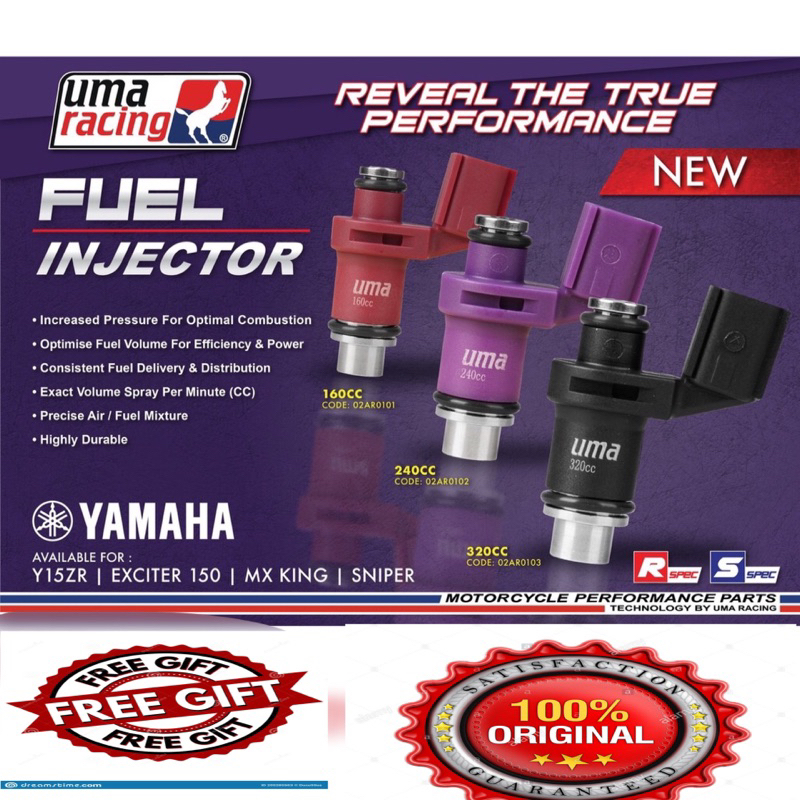 UMA RACING Y15 FUEL INJECTOR 320CC 4HOLE Y15 V1/V2 Shopee Singapore