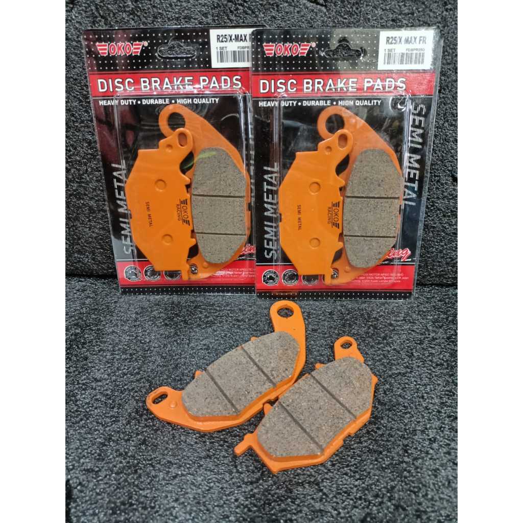 OKO RACING BRAKE DISC PAD R25 X-MAX 250 XMAX250 (FRONT/REAR) | Shopee ...