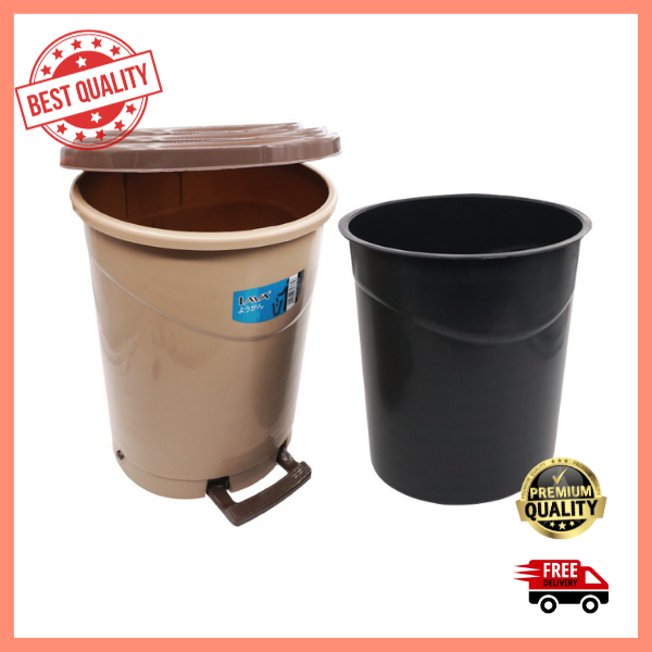 LAVA Plastic Round Step Dustbin (10L) | Shopee Singapore