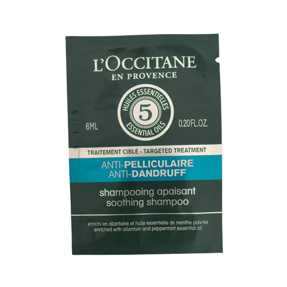 L'occitane AntiDandruff Soothing Shampoo 6ml (Trial / Travel Size