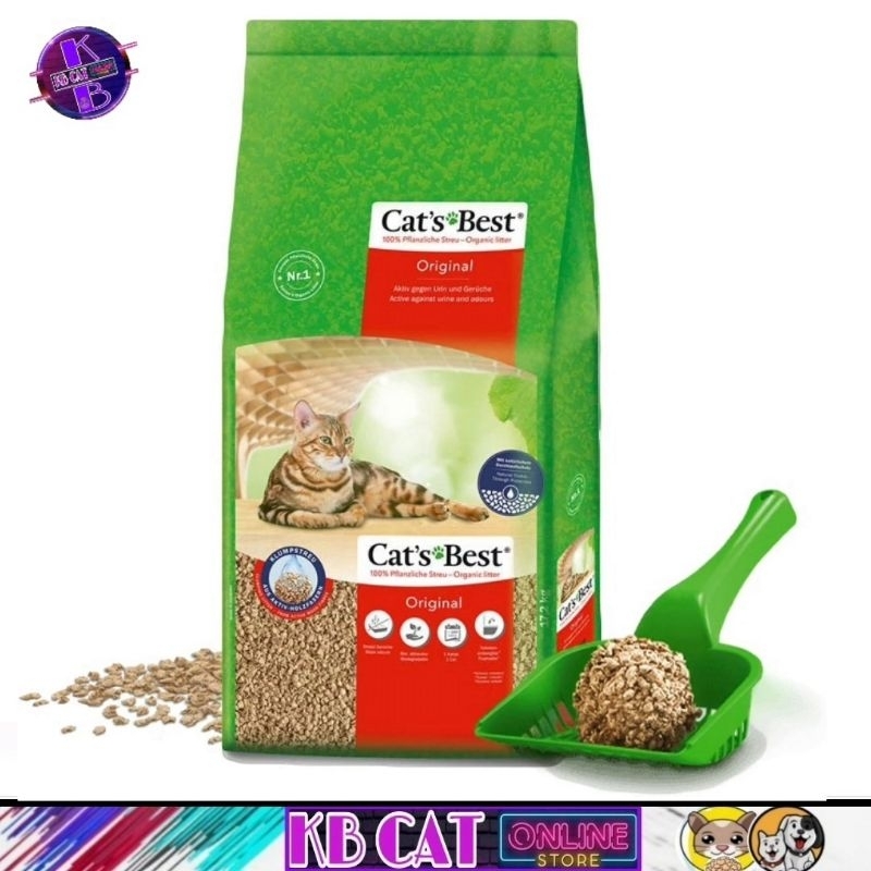 Cat's best / Cats Best Oko Plus Cat Litter 40L ( 17.2kg ) Shopee