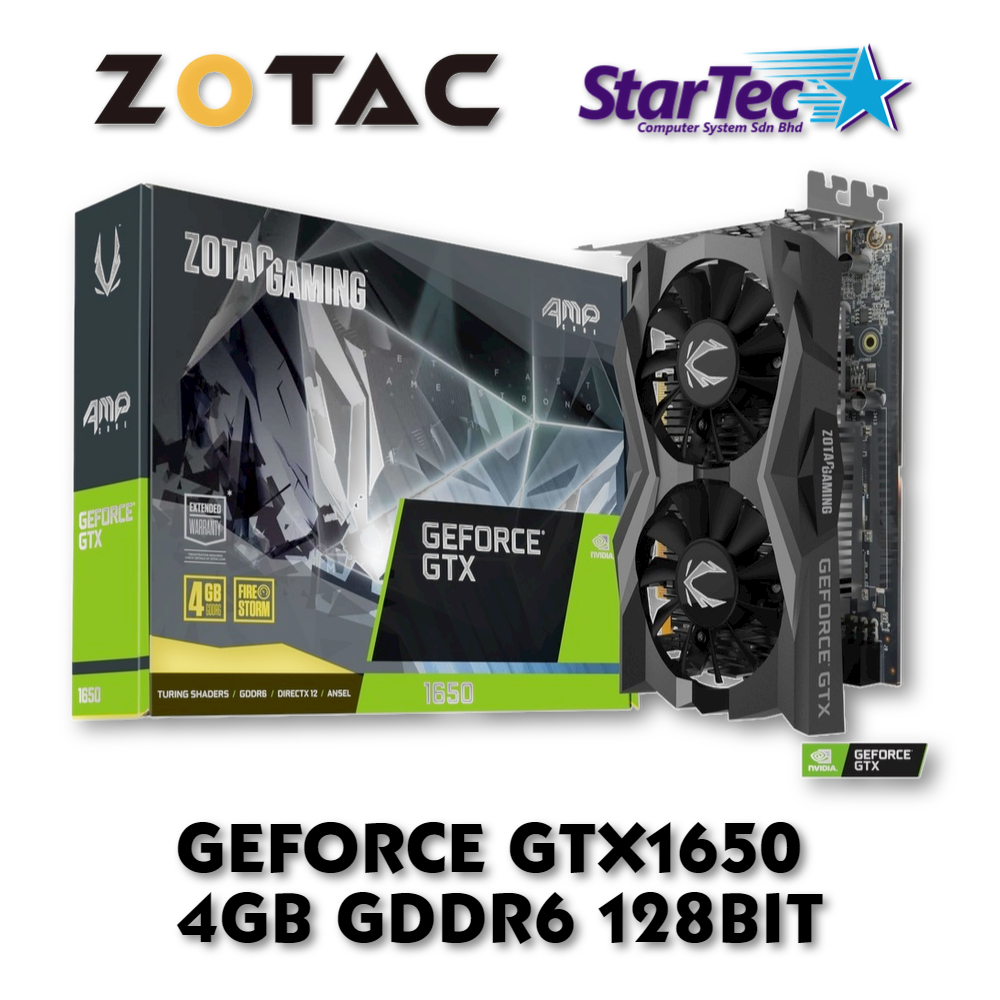 Zotac geforce gtx discount 1650 amp 4gb gddr6