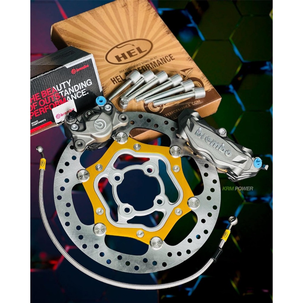 BREMBO ️Y15 Y16 ️ BREMBO CALIPER M3 + P34 DISC ACCESSORIES HEL BRAKE