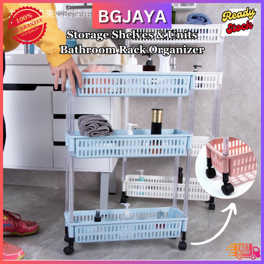 Storage Shelves & Units Bathroom Rack Organizer Storage Holders & Racks ...